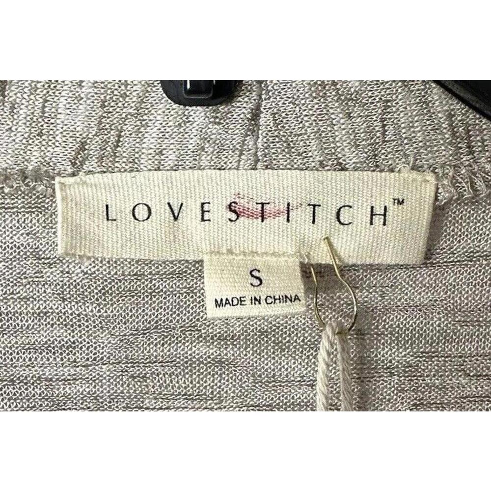 NWT Love Stitch Womens Long Sleeve Open Front Full Length Top Jacket Size Small - Picture 8 of 12